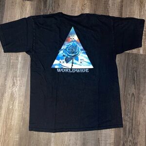 HUF Blue Rose Colorful T-Shirt Large